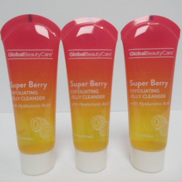 Global Beauty Care Super Berry Exfoliating Jelly Cleanser 2.5 Fl (Set of 3) - Picture 1 of 3